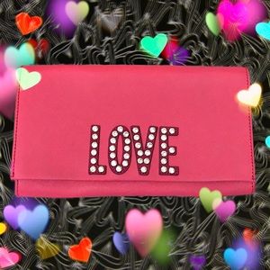SOLD KATE SPADE TALLY LOVE BIRDS CLUTCH PXRU5657